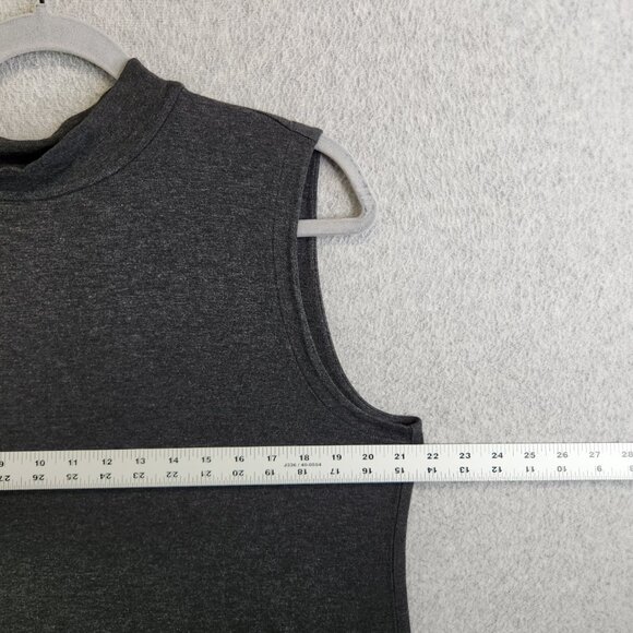 Eileen Fisher Top Womens L Gray Jersey Knit Minimalist Neutral Sleeveless - Picture 7 of 10